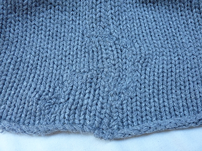 Strickstoff Reparatur